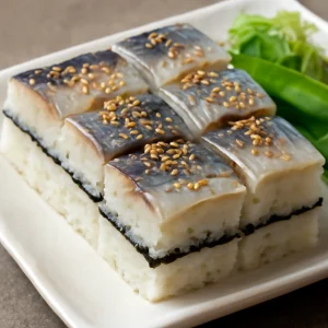 Japán Oshizushi makrélával