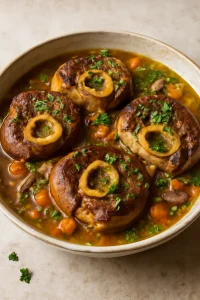 Olasz osso buco, gazdag szardellás ízekkel