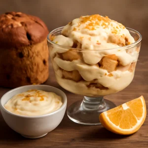 Karácsonyi panettone narancsos krémmel