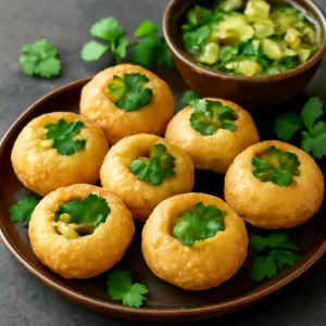 Frissítő indiai Pani Puri almás vízzel