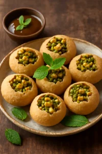 Fűszeres mungóbabos pani puri