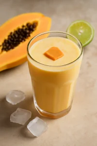 Egzotikus papaya lassi friss lime levével