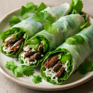 Friss Pho cuon marhahússal