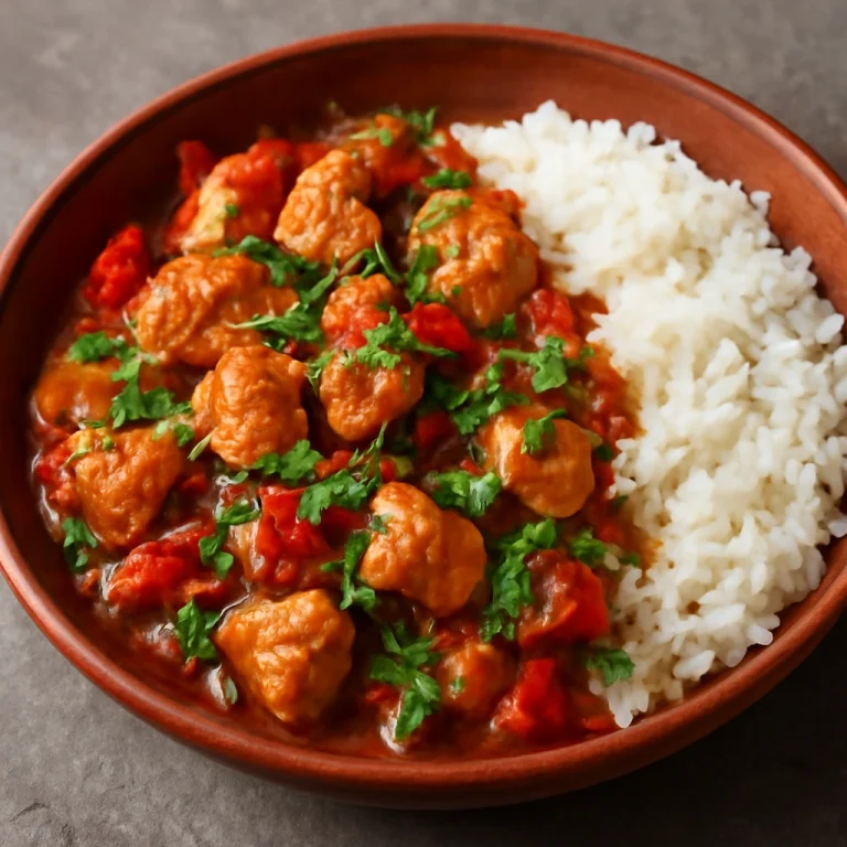 Picante de pollo boliviano, csirke zöldségekkel és fűszerekkel