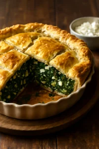 Román spenótos pite feta sajttal