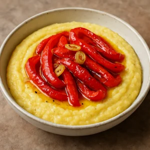 Kukoricadara sült paprikával és parmezánnal