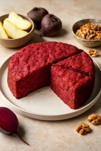 Egészséges és ínycsiklandó pite, céklával és dióval