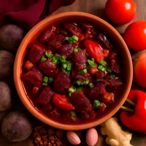 Gazdag és ínycsiklandó céklás pörkölt gyömbérrel