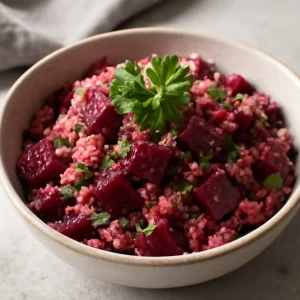 Friss és ínycsiklandó céklás quinoa saláta