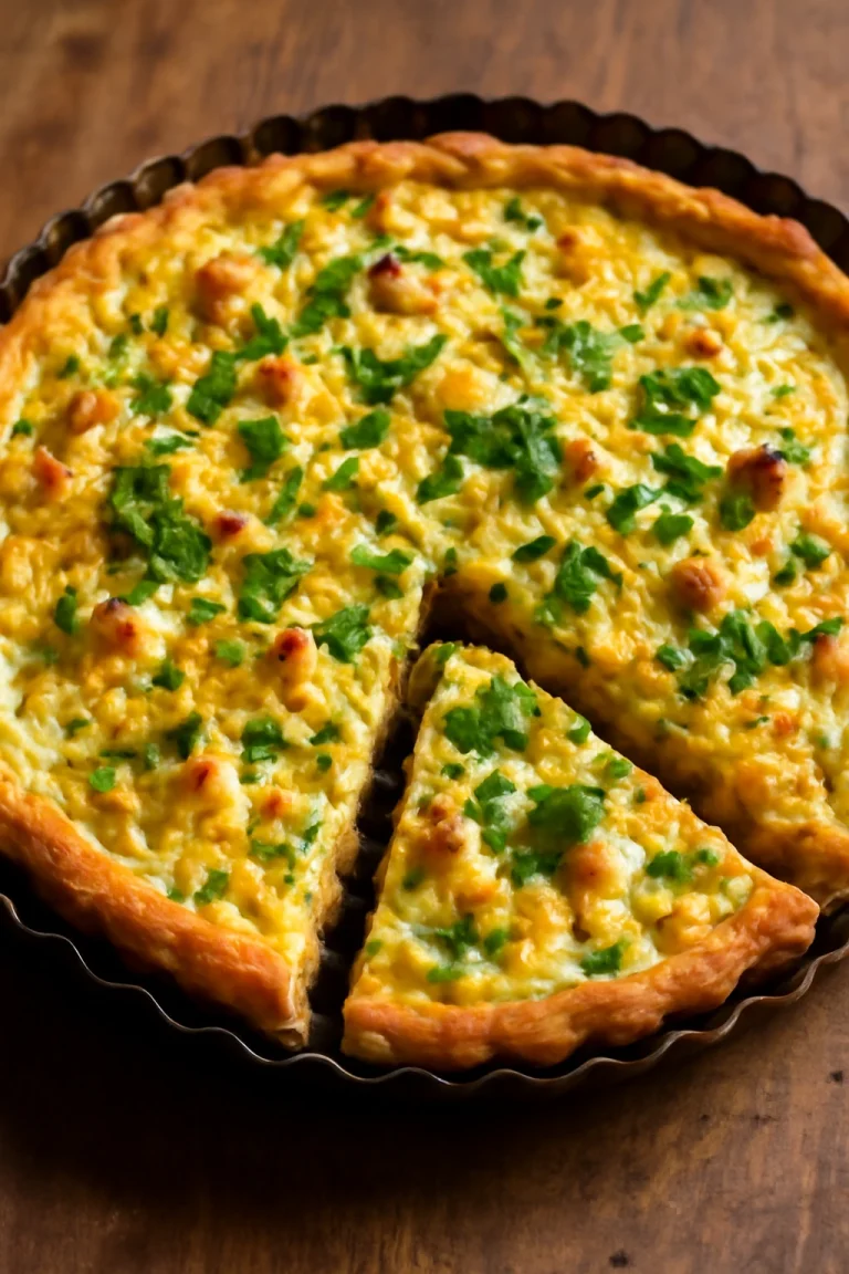 Póréhagymás házi túrós pite friss petrezselyemmel