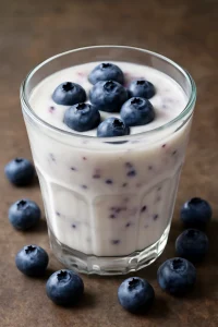 Frissítő probiotikus áfonyás kefir