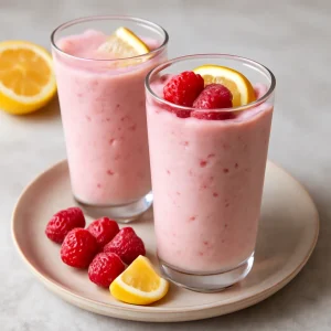 Probiotikus citrom-málna kefir pohárban
