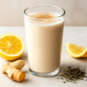 Frissítő probiotikus ital, fehér tea és kefir keverékével