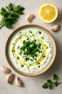 Friss, fokhagymás joghurt, probiotikus hatással