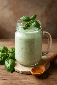 Frissítő és ínycsiklandó kefir bazsalikommal