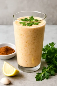 Frissítő kefir füstölt paprikával, fokhagymával és citromlével