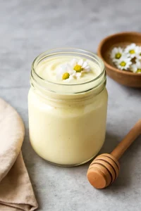 Friss, egészséges kamillás joghurt