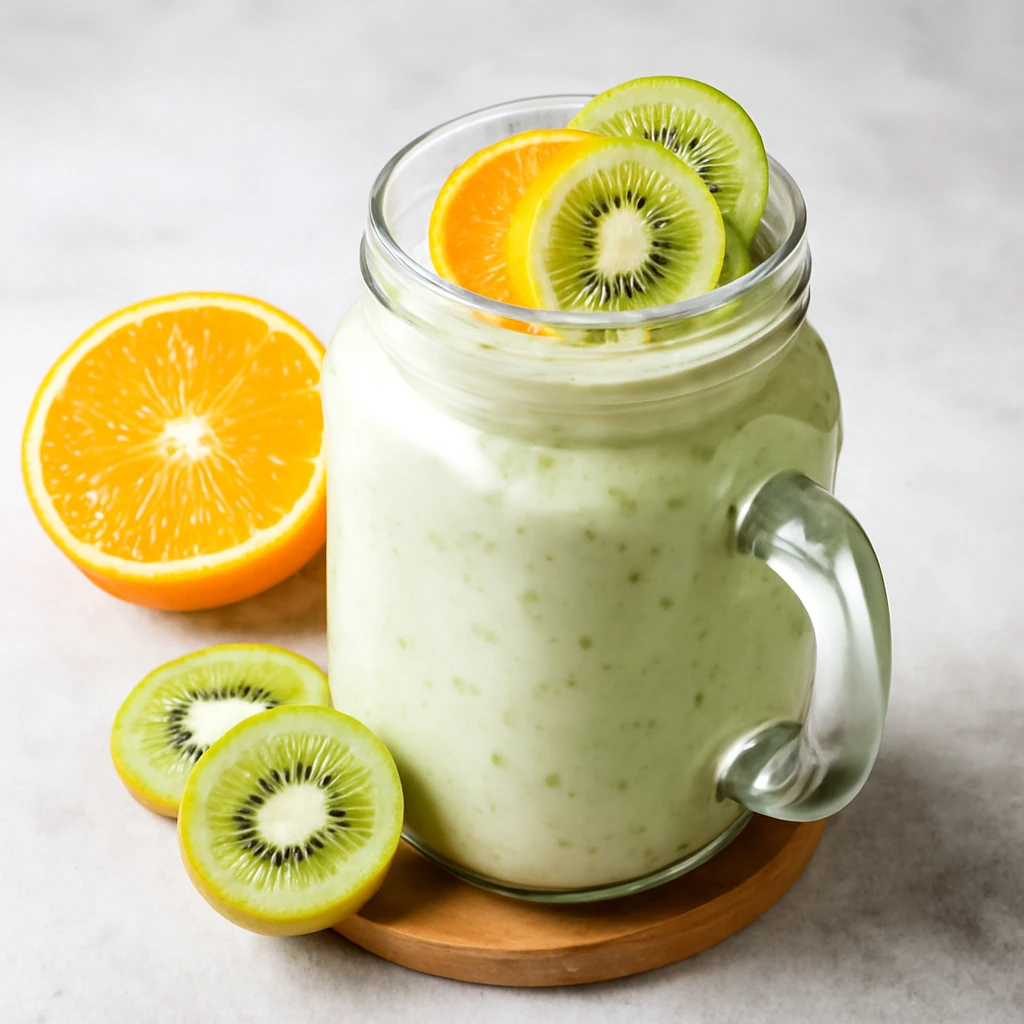 FrissÃ­tÅ, probiotikus kefir, kivivel Ã©s narancsos Ã­zesÃ­tÃ©ssel