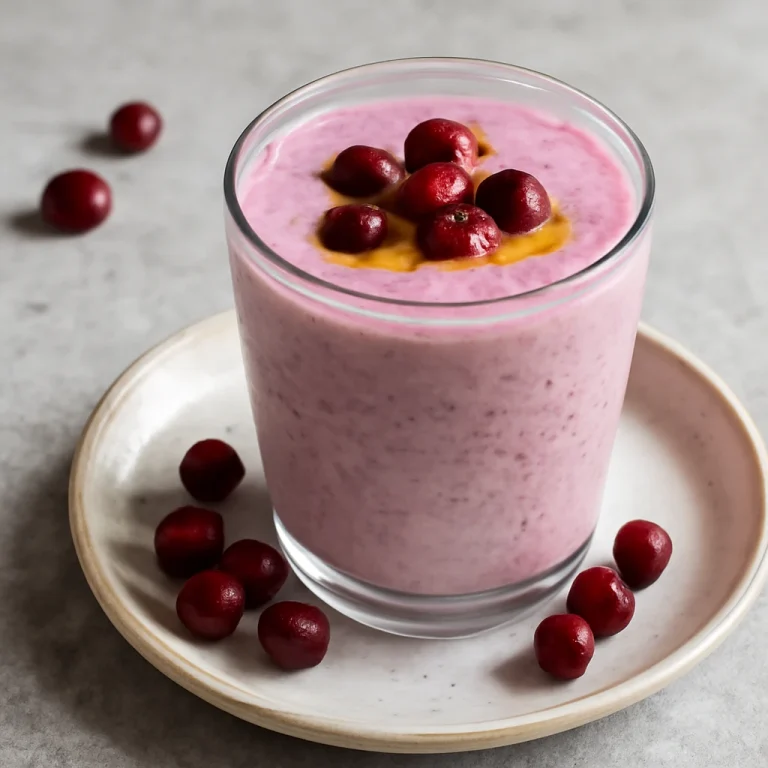 Probiotikus piros áfonya kefir, frissítő és tápláló
