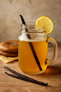 Friss, ínycsiklandó kombucha vaníliával és probiotikus kultúrával