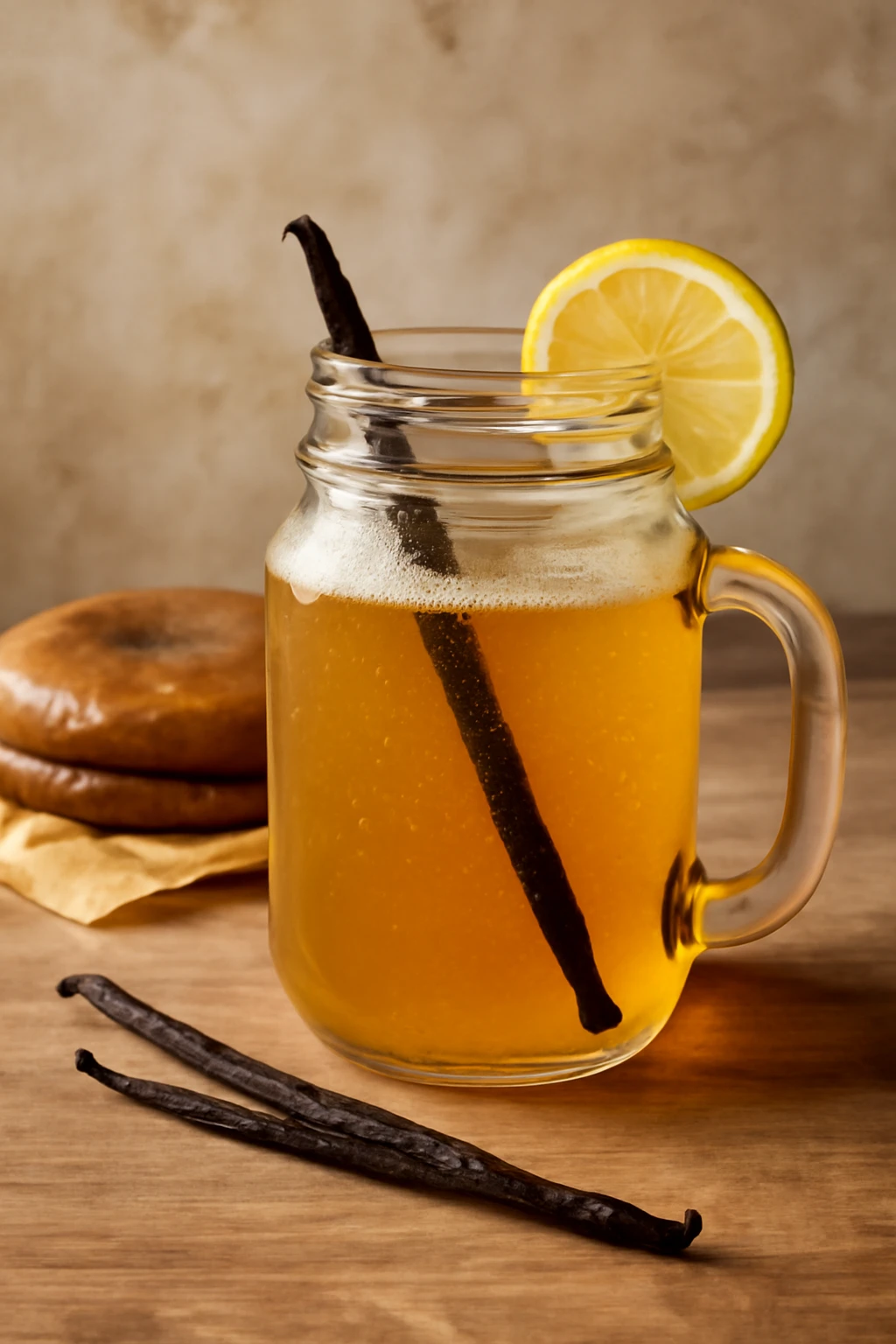 Friss, Ã­nycsiklandÃ³ kombucha vanÃ­liÃ¡val Ã©s probiotikus kultÃºrÃ¡val