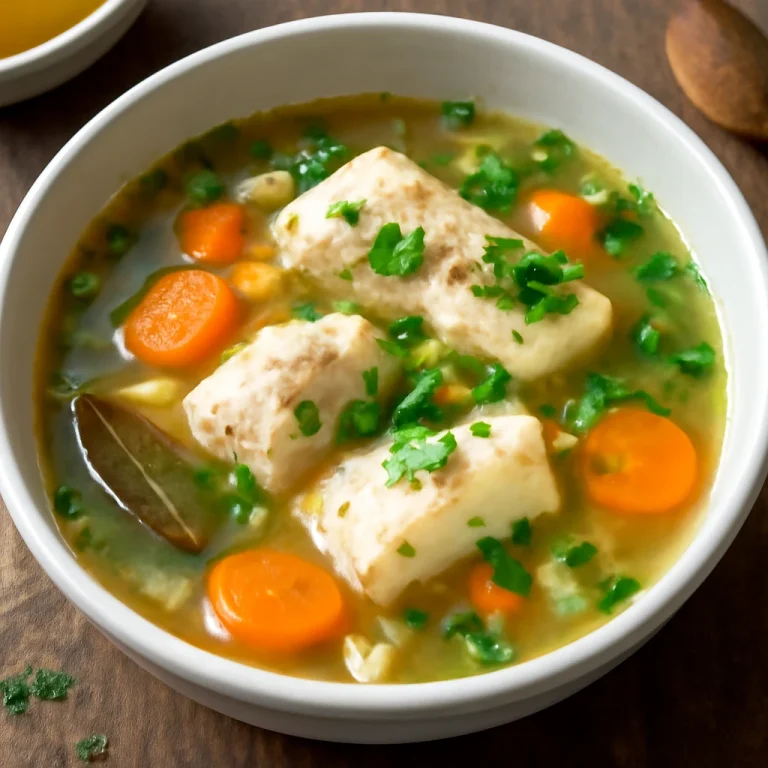 Psarosoupa fehérborral főzve, friss halfilével, zöldségekkel és korianderrel díszítve
