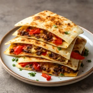 Ínycsiklandó quesadilla marhahússal és sajtjal