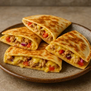 Ropogósra sült tortilla tonhalas töltelékkel
