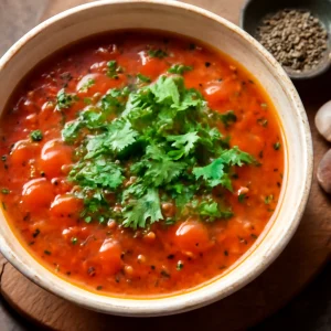 Fűszeres és friss Rasam leves