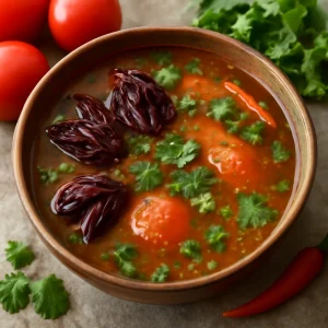 Különleges rasam, hibiszkuszkülönlegességgel
