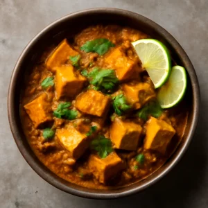 Gazdag és fűszeres vegán rendang tofuval