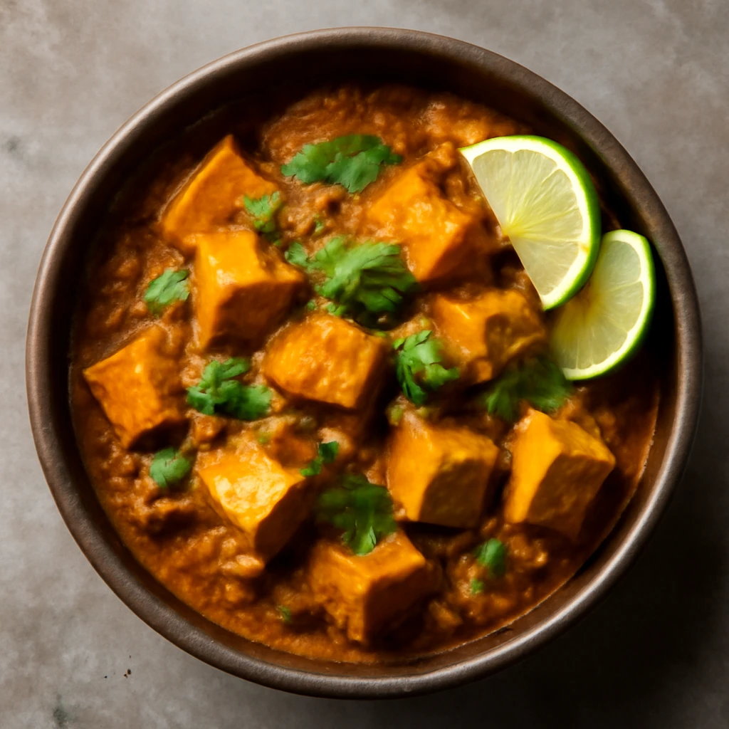 Gazdag és fűszeres vegán rendang tofuval