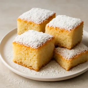 Kókuszos revani, sütemény tea mellé