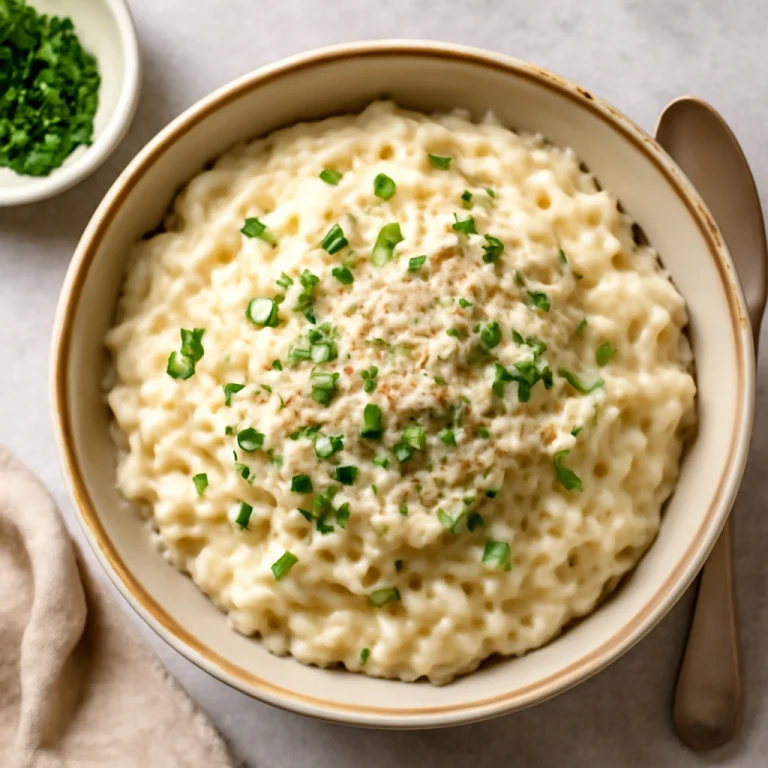 Rizottó mascarponéval, gazdag, krémes tál rizottó parmezánnal és petrezselyemmel