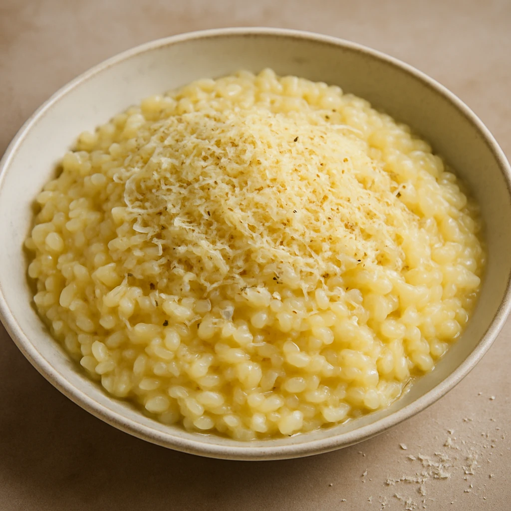 KrÃ©mes olasz rizottÃ³ parmezÃ¡nnal Ã©s pecorinÃ³val