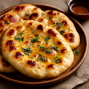 Friss, mézes roghni naan