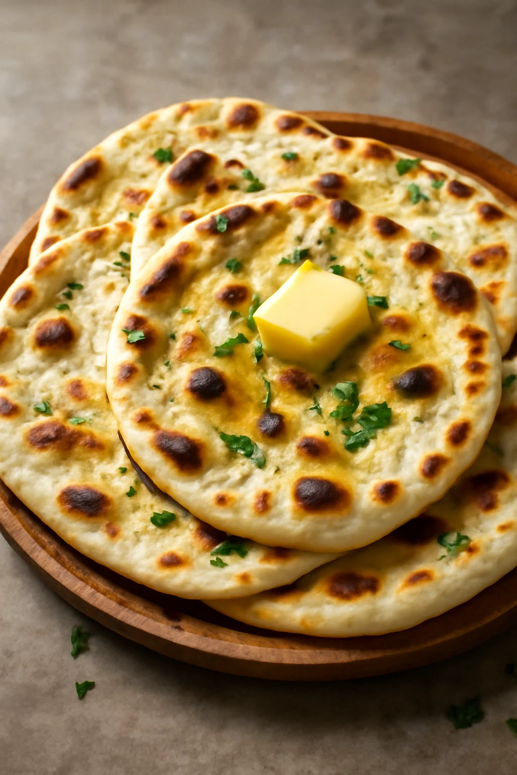 Finom, puha rogni naan, gazdag vajjal