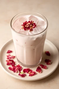 Frissítő rózsavizes lassi