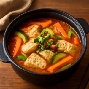 Friss és gazdag koreai Saengseon Jjigae halas leves
