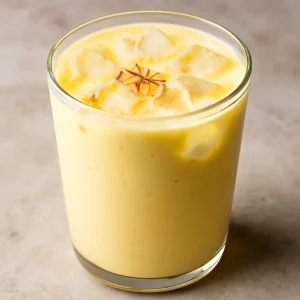 Frissítő sáfrányos lassi