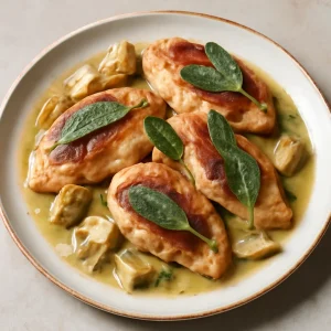 Krémes articsókás saltimbocca, prosciuttóval és zsályával