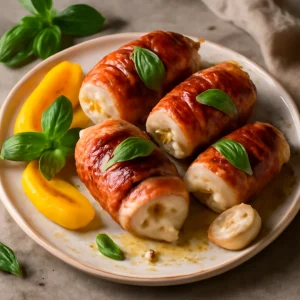Friss és ínycsiklandó Saltimbocca mozzarella sajttal és prosciuttóval