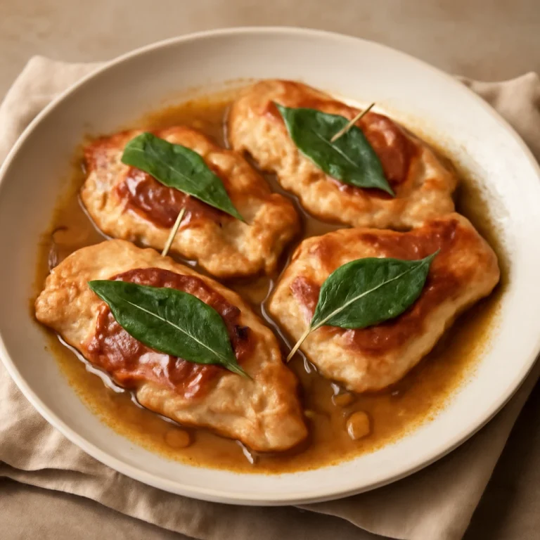 Saltimbocca pulykamellel, szalonnával és friss zsályalevelekkel