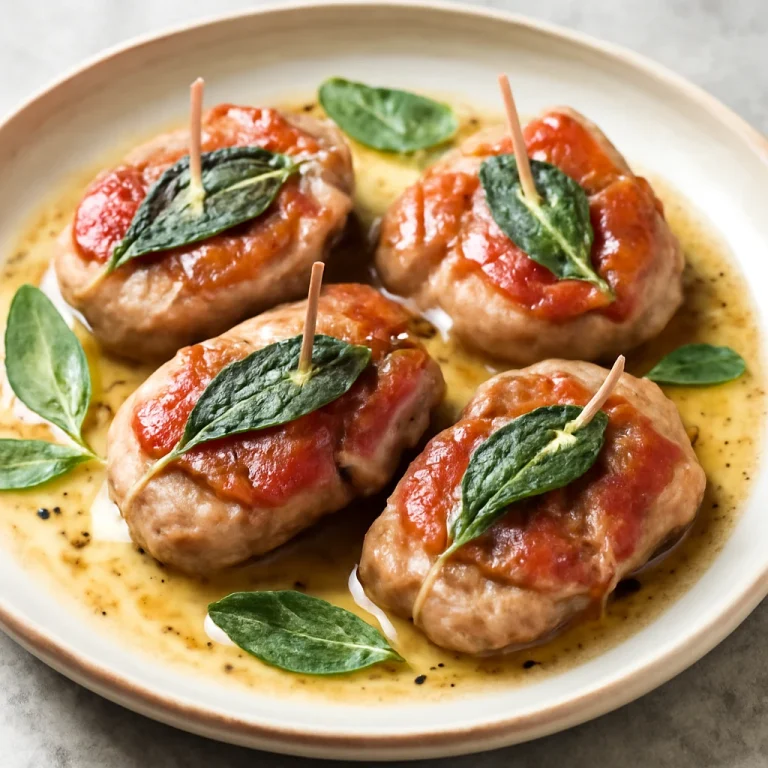 Saltimbocca sertésszűzzel, zsályával és prosciuttóval, fehérboros szósszal