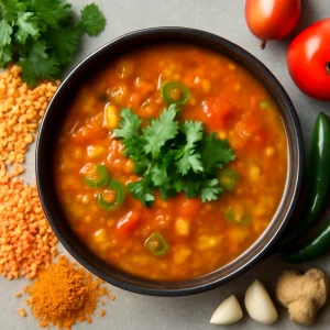 Fűszeres sambar gazdag ízvilággal
