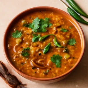 Indiai sambar tamarinddal, gazdag fűszerekkel