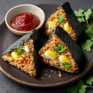 Friss, ínycsiklandó Samgak Gimbap koreai rice roll