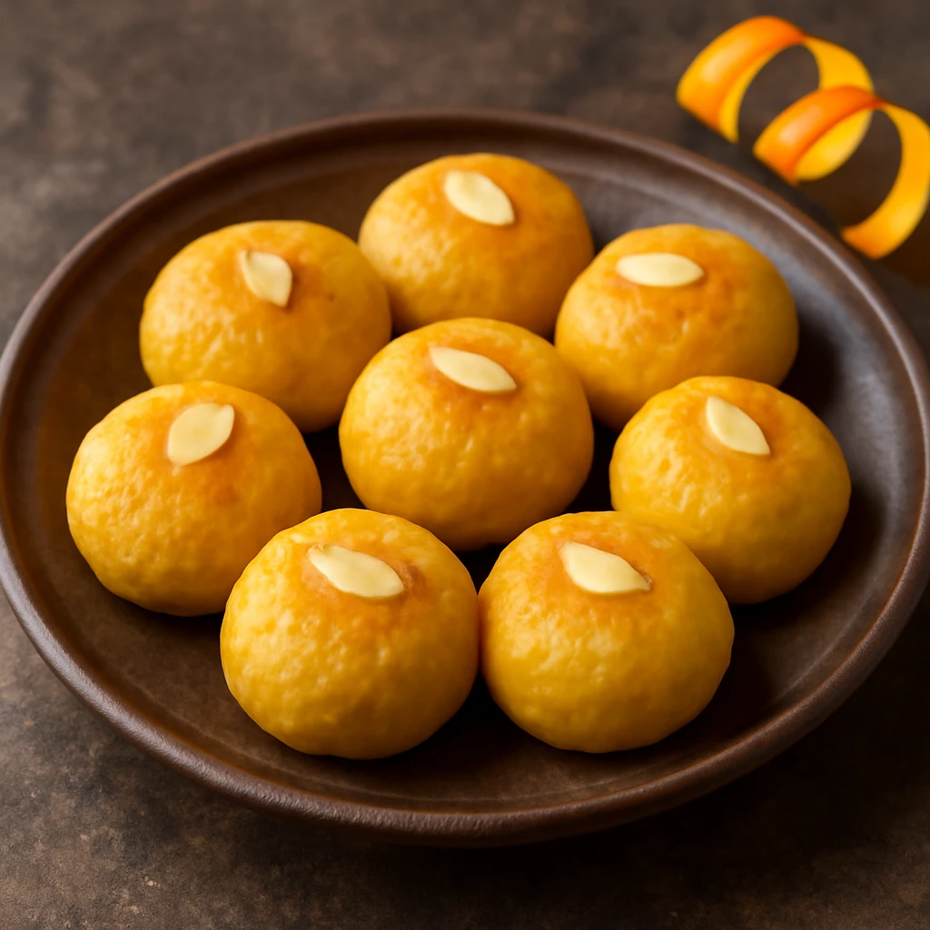Finom, tÃºrÃ³s Sandesh narancshÃ©jjal