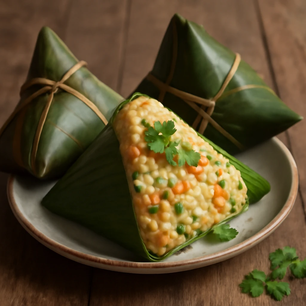 Friss, ínycsiklandó sárgarépás zongzi