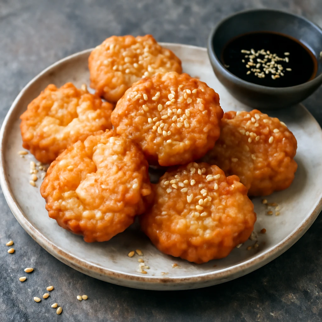 Satsuma-age garnélával, friss és ínycsiklandó japán étel